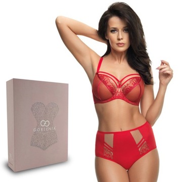 Biustonosz GORSENIA K496 PARADISE czerwony 85L