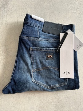 Armani Exchange spodnie Slim rozm 34-32 pas 90 cm