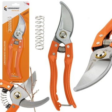 VERGIONIC SEKATOR OGRODOWY DO KRZEWÓW GAŁĘZI KWIATÓW PĘDÓW JEDNORĘCZNY