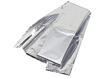 АВАРИЙНОЕ ТЕРМАЛЬНОЕ ОДЕЯЛО С СЕРЕБРЯНОЙ ФОЛЬГОЙ LIFE MAT 160 x 210 см НАБОР