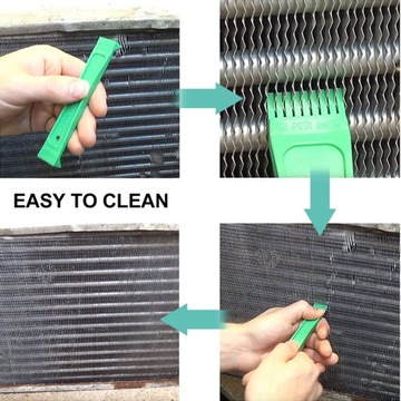 ЩЕТКА ДЛЯ ГРЕБЕНКИ СИСТЕМЫ КОНДИЦИОНИРОВАНИЯ ВОЗДУХА С ЛЕЗВИЯМИ КОНДЕНСАТОРА