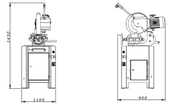 PRZECINARKA TARCZOWA PIŁA DO CIĘCIA METALU MKS350V