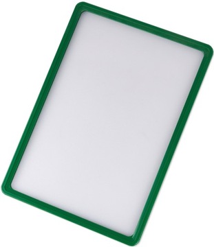 RAMKA PLAKATOWA A4 MAGNETYCZNA ZIELONA + KIESZEŃ ZABEZPIECZAJĄCA PLAKAT