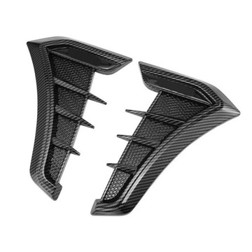 1Pair Universal Carbon Black Car Fender Side Vents Air Flow Intake H~55673