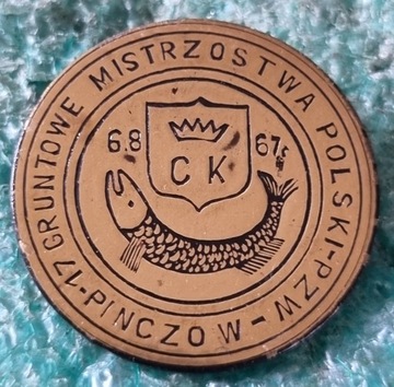 ODZNAKA 17 GRUNTOWE MISTRZ.POLSKI PZW PIŃCZÓW 1967
