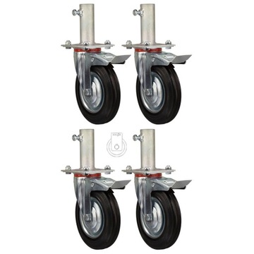 4x7stgu200/40 Koło fi 200 rusztowanie komplet 4 szt.