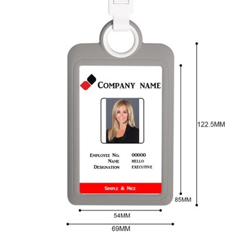 Вертикальный корпус, крышка для идентификационного бейджа