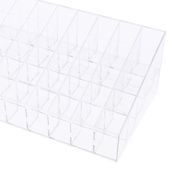 Акриловый прозрачный стенд на 40 ячеек.