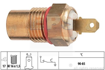 SPÍNAČ VENTILÁTOR CHLADIČŮ KIA PRIDE