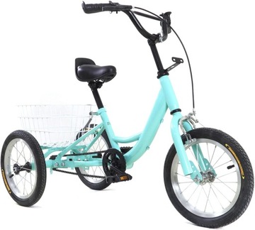 Односкоростной детский трехколесный велосипед 14 дюймов.