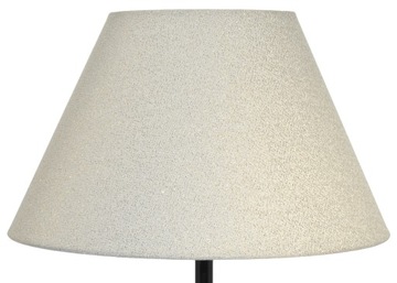 Abażur Do Lamp Klosz Stożek E27 Kremowy Srebrno-Złoty 20x40 H22 ANDRIA