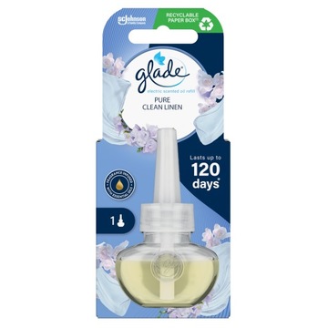 GLADE ZAPAS OLEJKU DO ELEKTR. ODŚWIEŻACZA POWIETRZA 20ML PURE CLEAN LINEN