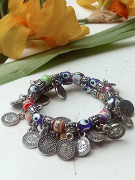 Браслет Этнический браслет в виде монеты в стиле бохо