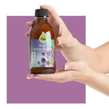 Ocet porzeczkowy nieflitrowany, 100% naturalny 500 ml Olini