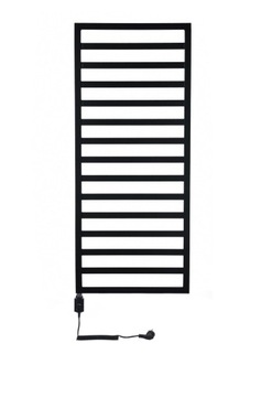 Grzejnik łazienkowy DEKORACYJNY elektryczny 900W FRAME CZARNY MAT