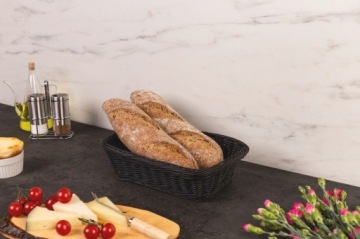 ПЛЕТЕНАЯ ХЛЕБНАЯ КОРЗИНКА, ЧЕРНЫЙ КЕСПЕР