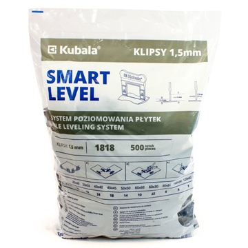 ЗАЖИМЫ KUBALA SMART 1818 1,5ММ 500ШТ.