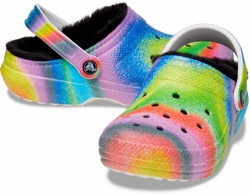 Męskie Ocieplane Klapki Buty Chodaki Crocs Classic Lined 208045 Clog 39-40