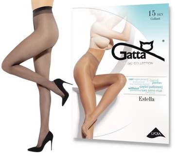 RAJSTOPY lycra 15 DEN GATTA ESTELLA 2-S nero