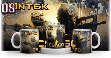 КРУЖКА CS GO COUNTER Strike + КАРТОН С БЕСПЛАТНЫМ ИМЕНЕМ