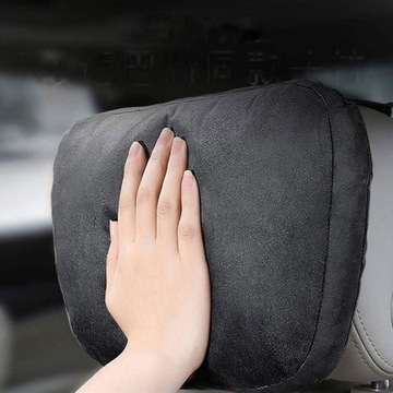 Автомобильная роскошная замшевая комфортная подушка для талии, подголовник