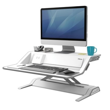 Biurko prostokątny Fellowes Sit-Stand Lotus 60,96 x 83,82 x 20,32 cm biały