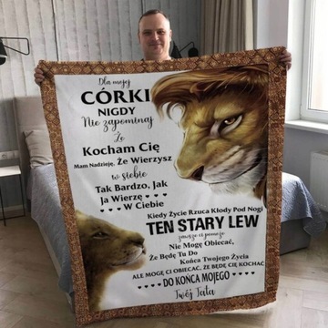Koc od ojca dla córki - Żyję dla ciebie