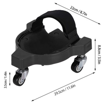 Многофункциональные наколенники на колесах для мастерской - черные