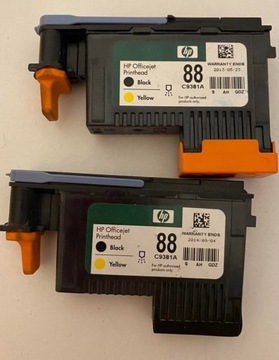 HP GŁOWICA 88 C9381A BLACK YELLOW ORYGINAŁ UŻYWANA