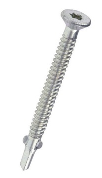 Wkręty samowiercące 6,3x90 ze skrzydełkami drewno-stal stożek TORX - 100szt