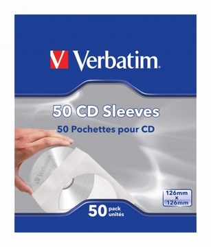 Koperty na Płyty CD DVD BD - VERBATIM - 50 szt.