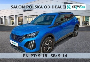 Peugeot 2008 II SUV Facelifting 1.2 PureTech 130KM 2024 Peugeot 2008 PureTech 130 Allure SS EAT8 SalonPL FVat 2024 Maly Przebieg