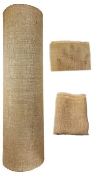 TKANINA JUTOWA NATURALNA JUTA 210cm 365g/m2 na METRY EKO BOHO ozdobna