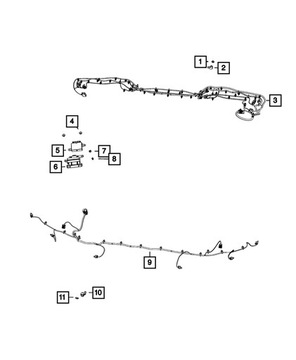 DRŽÁK MODUL SERVA PARKOVÁNÍ PDC JEEP WRANGLER JL 18-19 4672576AA