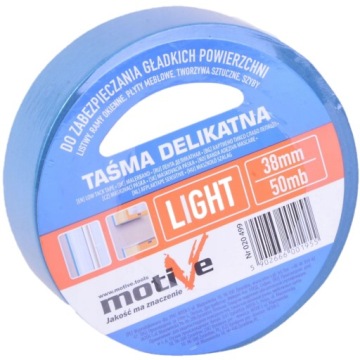 TAŚMA DELIKATNA MASKUJĄCA LIGHT MOTIVE 38MM 50M