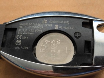 KLÍČEK MERCEDES W212 W166 W218 RYBKA CHRÓM