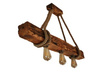 Lampa drewniana OldBeam3