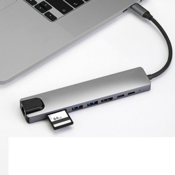 АДАПТЕР 9in1 HUB USB-C HDMI 4K LAN MACBOOK PRO AIR
