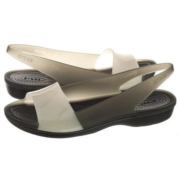 Sandały Crocs Colorblock Flat Czarne 36,5 W6