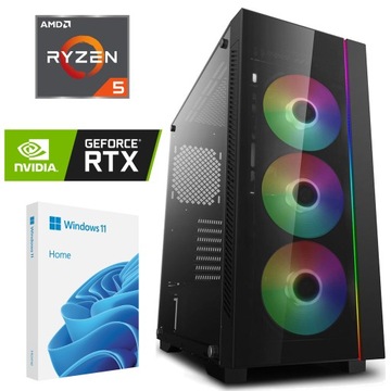 Komputer GAMINGOWY Ryzen 5 3600 RTX 3070 16/1000 GB WIN11 DO GIER