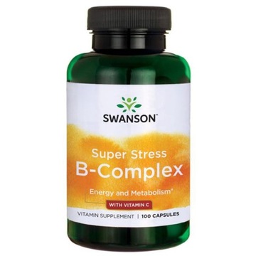 SWANSON Super Stress BComplex With Vitamin C 100cp STRES WYSIŁEK FIZYCZNY