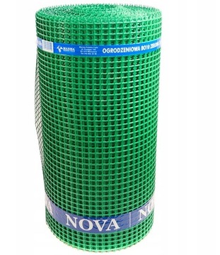 SIATKA OGRODZENIOWA RABATOWA PLASTIKOWA PCV 0,4x50 zielona