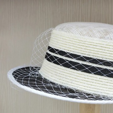 Роскошная дизайнерская шляпа от солнца Fascinator, сетчатая летняя шляпа для женщин, элегантная женская S