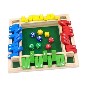 Закрыть коробку Интересный, разноцветный интерьер ручной работы из 8 деревянных кубиков.