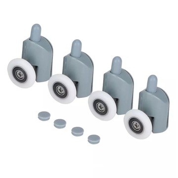 ROLKI DOLNE DO KABINY PRYSZNICOWEJ ROZMIAR 27MM KOMPLET