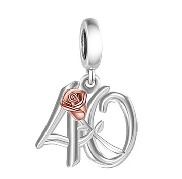CHARMS ZAWIESZKA 40 URODZINY ROCZNICA RÓŻA