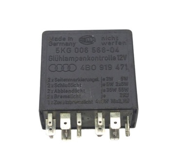 PRZEKAŹNIK ŚWIATEŁ 387 AUDI / SEAT / SKODA / VW ORYGINAŁ ! 4B0919471