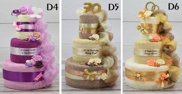 Торт с 6 полотенцами ПОДАРОК ​​на годовщину свадьбы