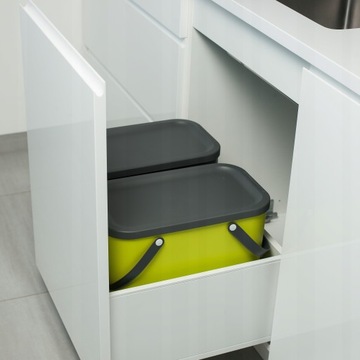 Контейнер для сортировки мусора Rotho, 25 л, зеленый