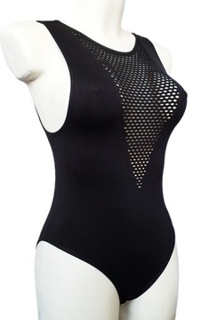 BEZSZWOWE BODY Z MIKROFIBRY I SIATECZKI H&M S